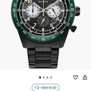 Citizen Eco-Drive Black and Green Watch